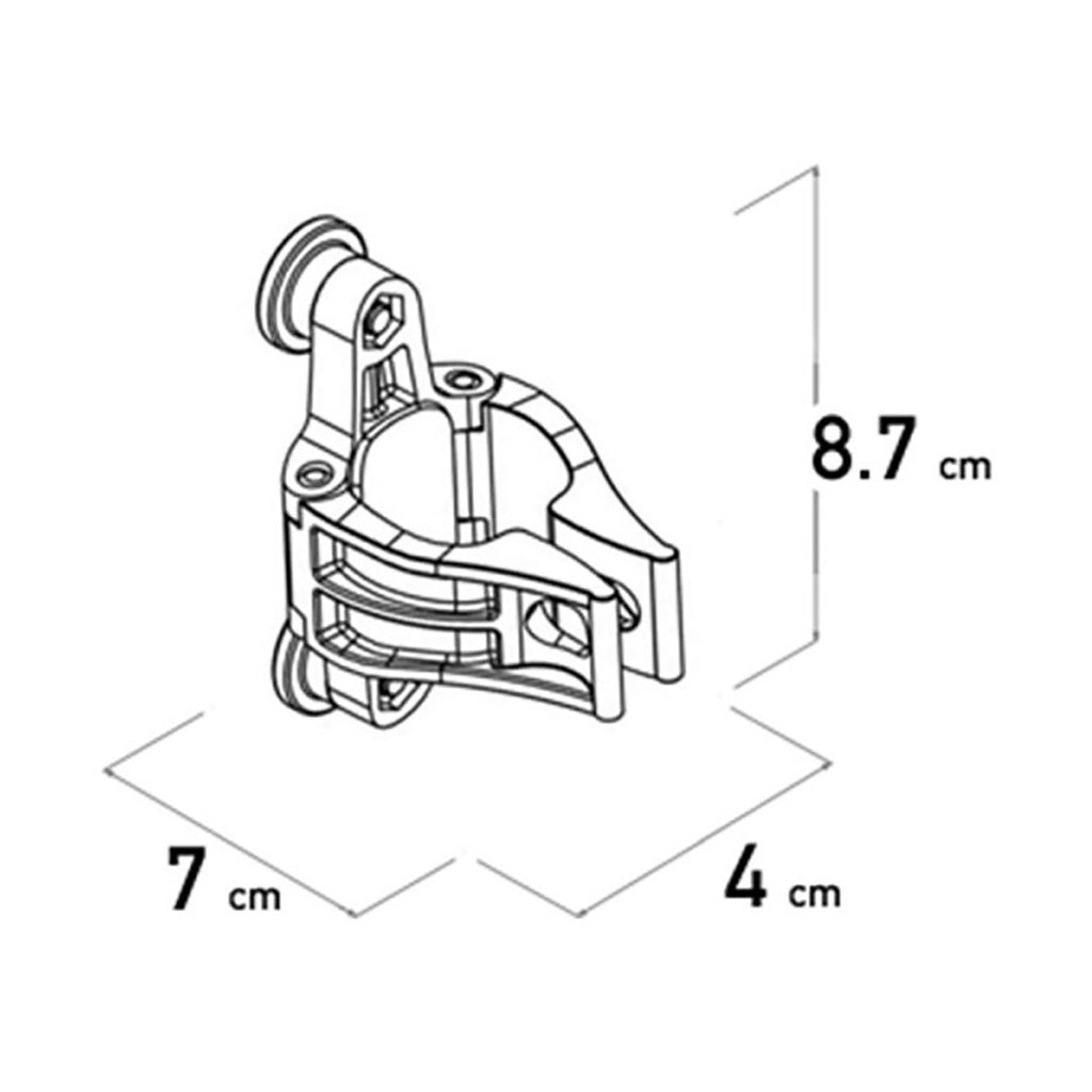 Adaptador portabidones Dom Monkii Clip negro