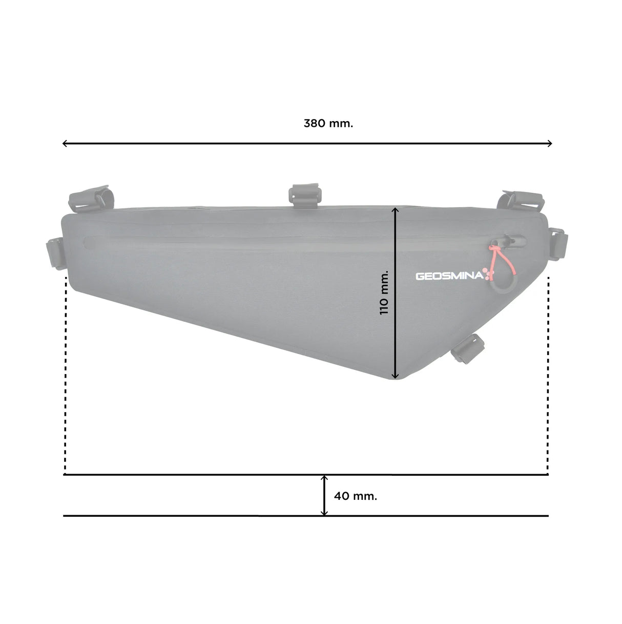 Bolsa Pequeña de Cuadro Geosmina Gravel 1,5L