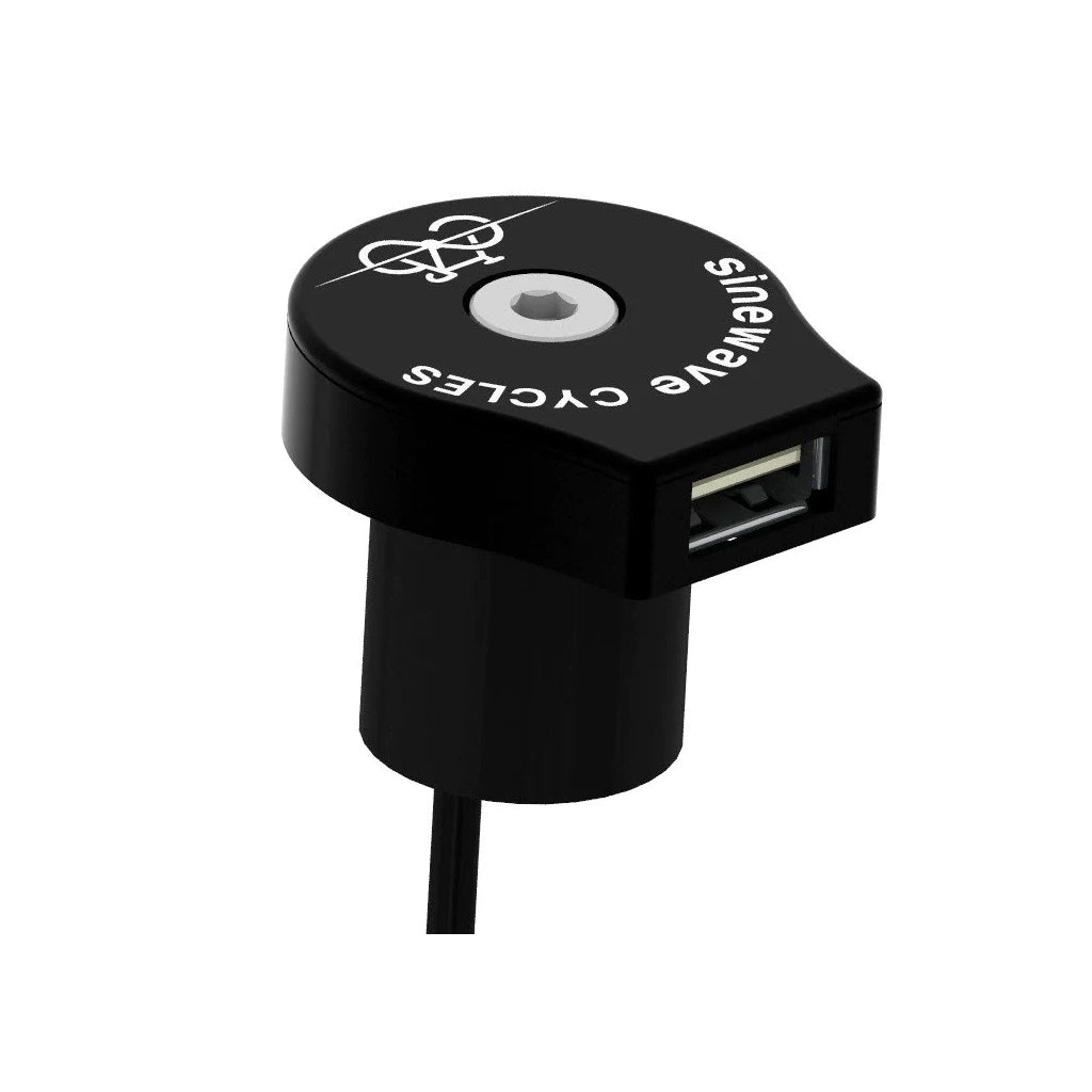 Cargador Dinamo Sinawave Cycles Reactor Negro