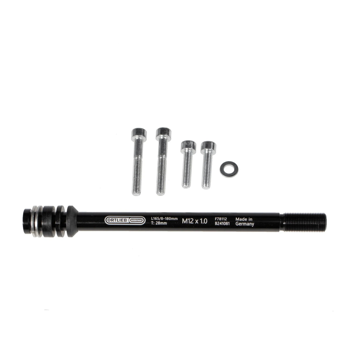 Eje Pasante Ortlieb Thru Axle Connector Black