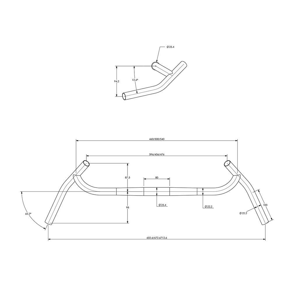 Manillar Surly Corner Bar 25.4mm
