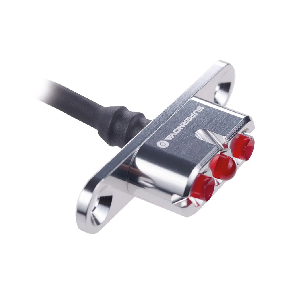 Piloto Trasero Bateria Portaequipaje Supernova E3 Tail Light 2 Plateado