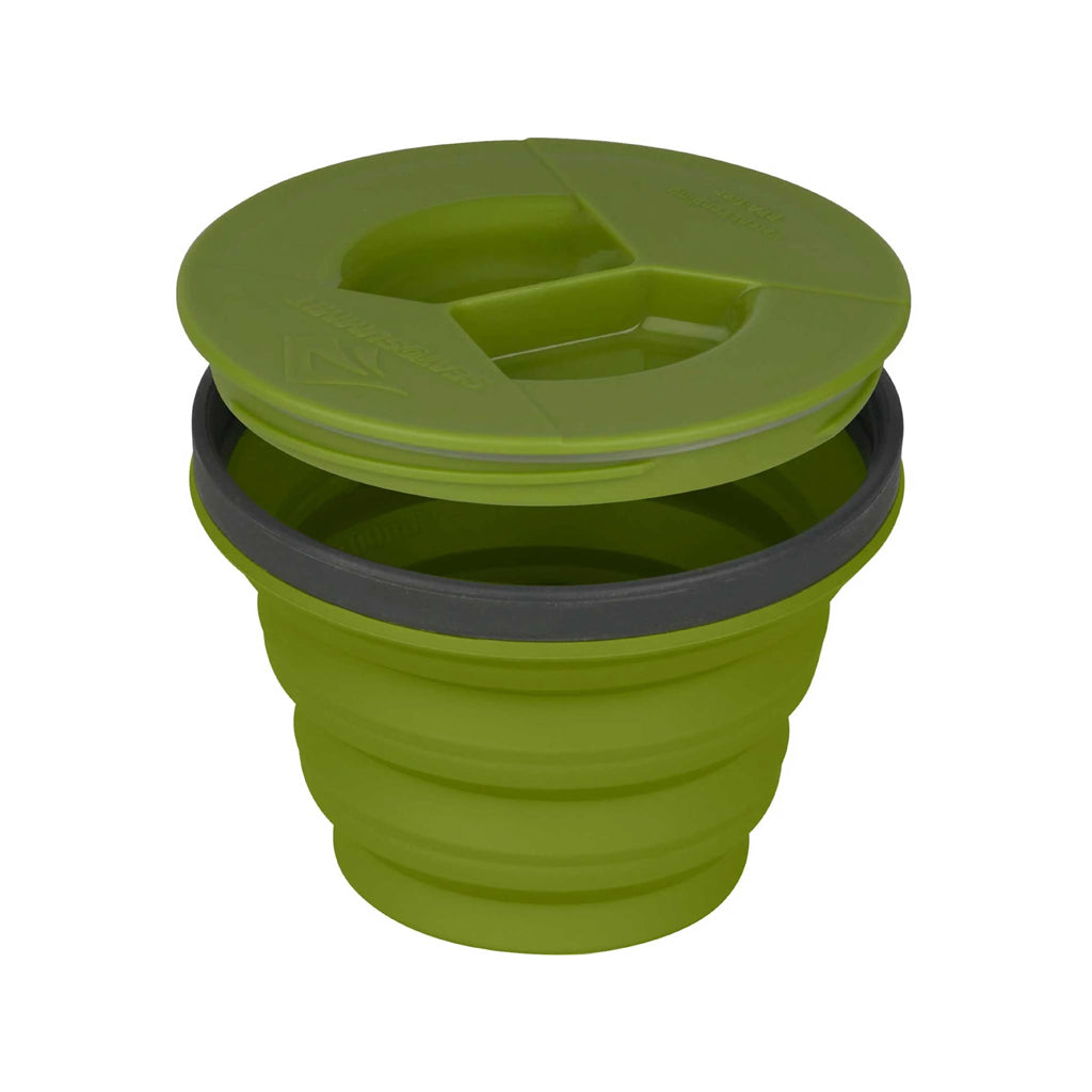 Vaso camping con tapa Sea to Summit X‐Seal & Go S Oliva