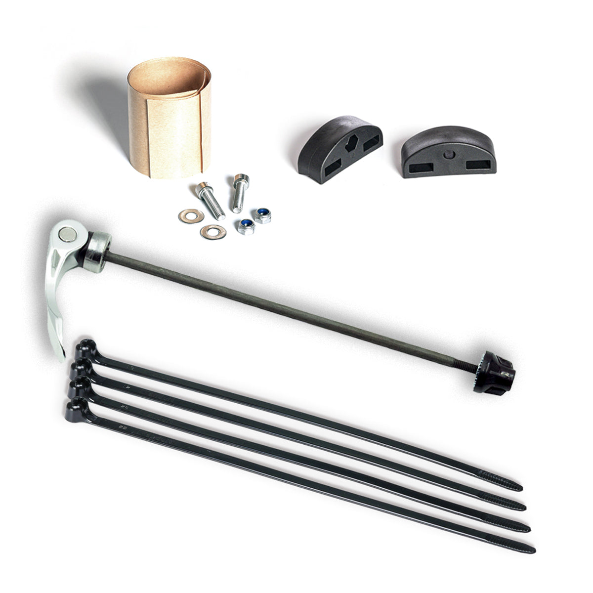 Adaptador de eje Old Man Mountain Front Fit Kit: Cut To fit 5mm Qr kit