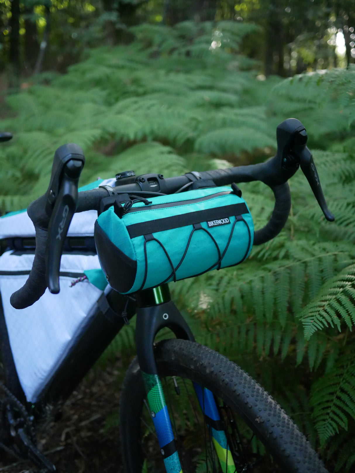 Bolsa de Manillar Bikepackid Barrilete Esmeralda