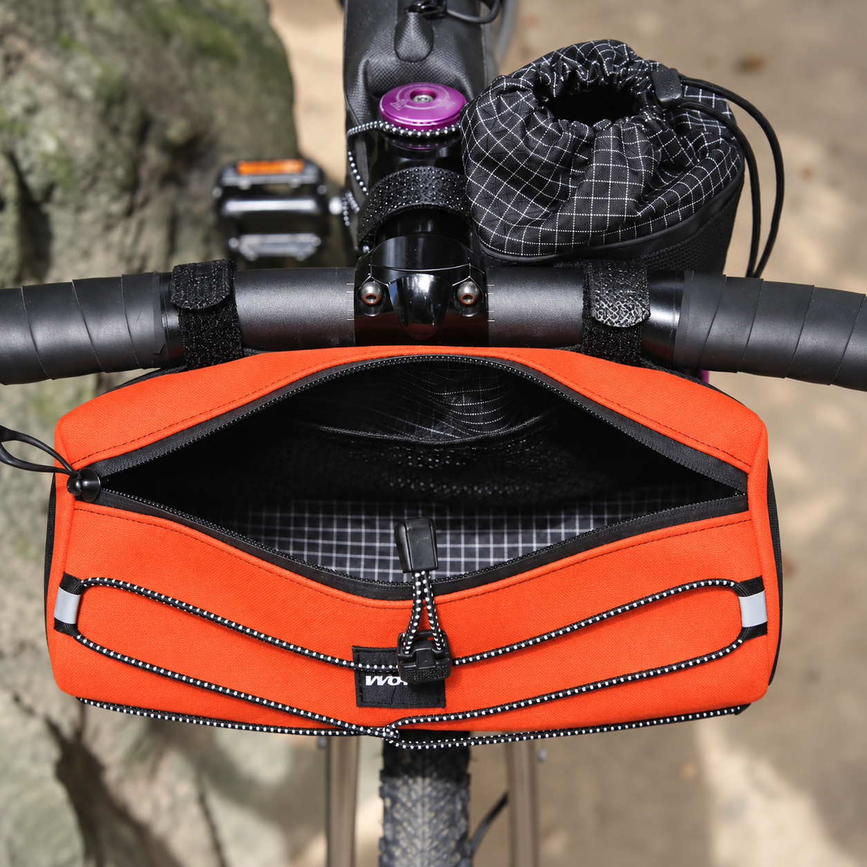 Bolsa de manillar Woho ColorGrind Cordura® Vermillion