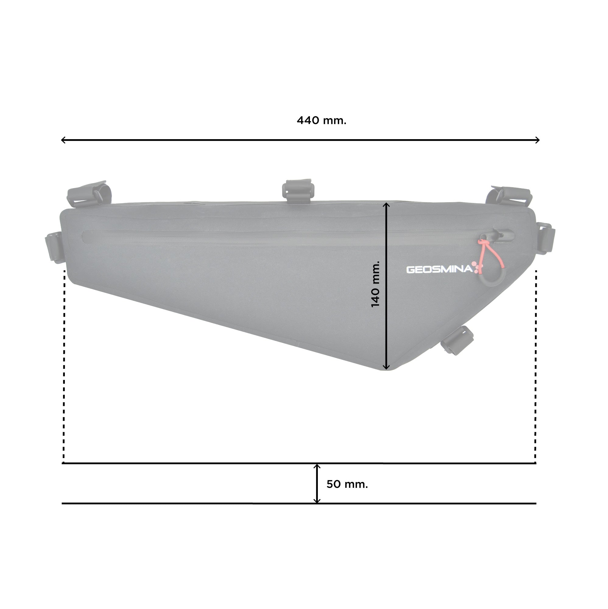 Bolsa mediana de cuadro Gravel 3L
