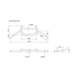Manillar Surly Moloko Bar 73,5cm 31.8 mm Negro