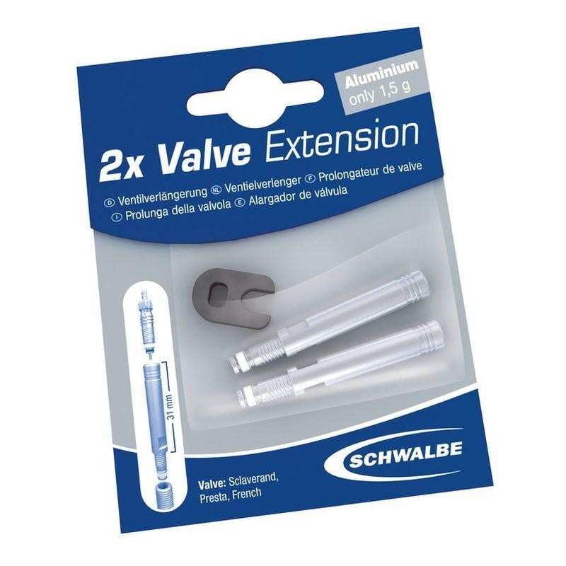 Prolongador válvula Schwalbe Presta 17 mm