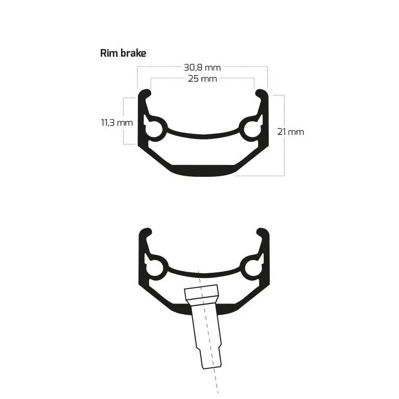 LLanta Ryde Andra 40 28"/622 36T 14G Disco Negro