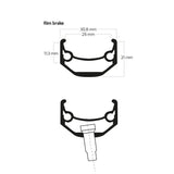 LLanta Ryde Andra 40 28"/622 36T 14G Disco Negro